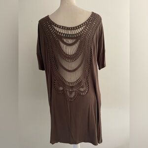 Filly Flair Chocolate Crochet Top